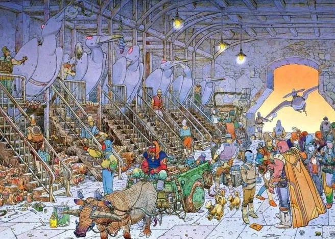 Image from the comic The Incal